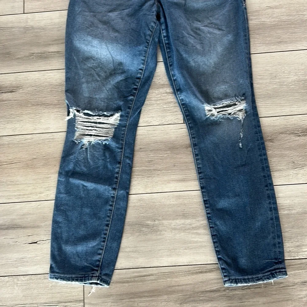 Good American SoftTech straight ankle jeans size 27